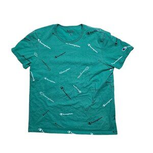 Champion Green Tee with Champion Logo Size L Excellent Used Condition‎